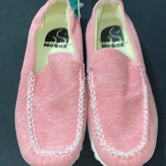 NWT NO SOX WO SIZE 8 SLIP ON LOAFER AEGIS MICROBE SHIELD  LIGHT RED  NEW - Picture 8 of 15